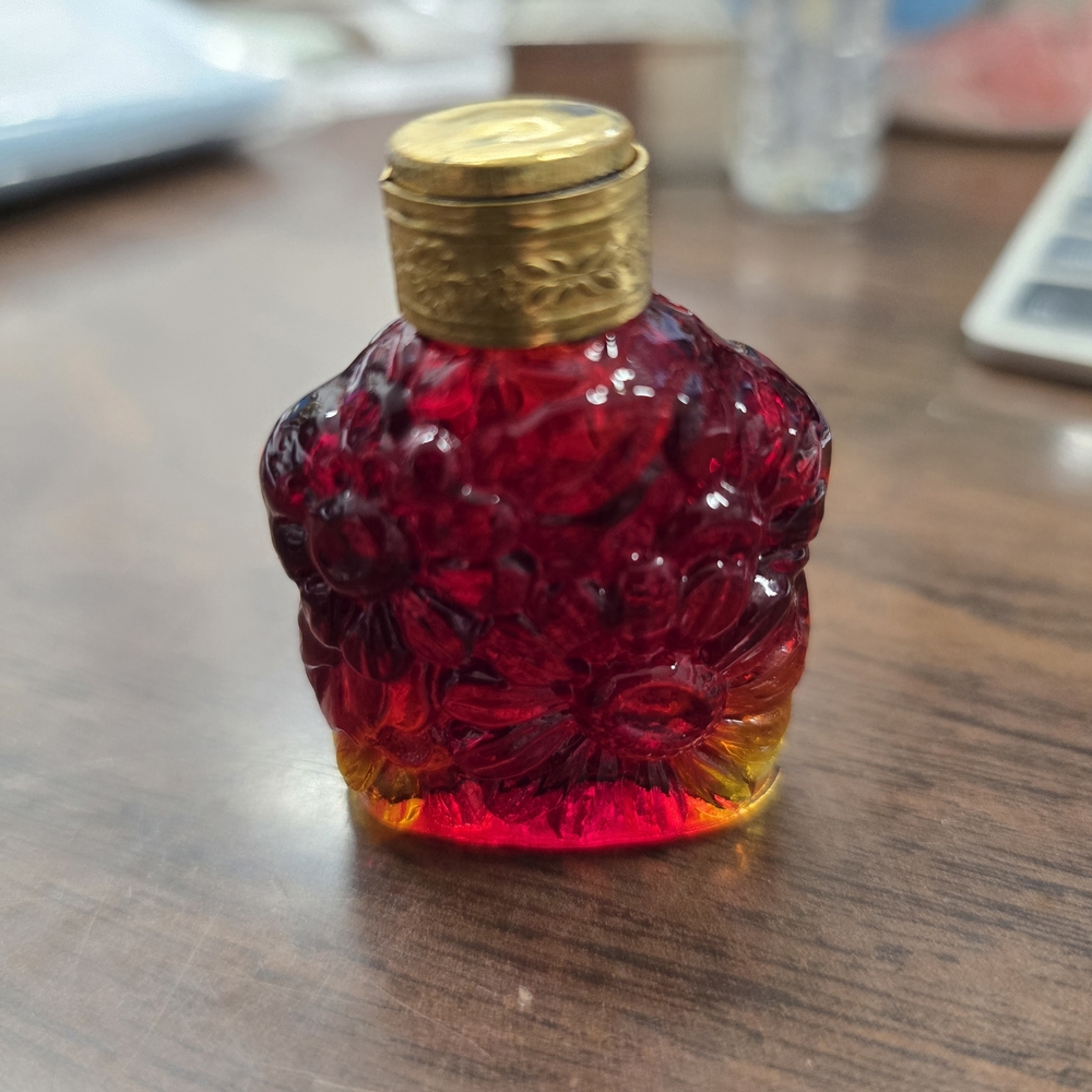 Czech or Art Deco glass perfume bottle